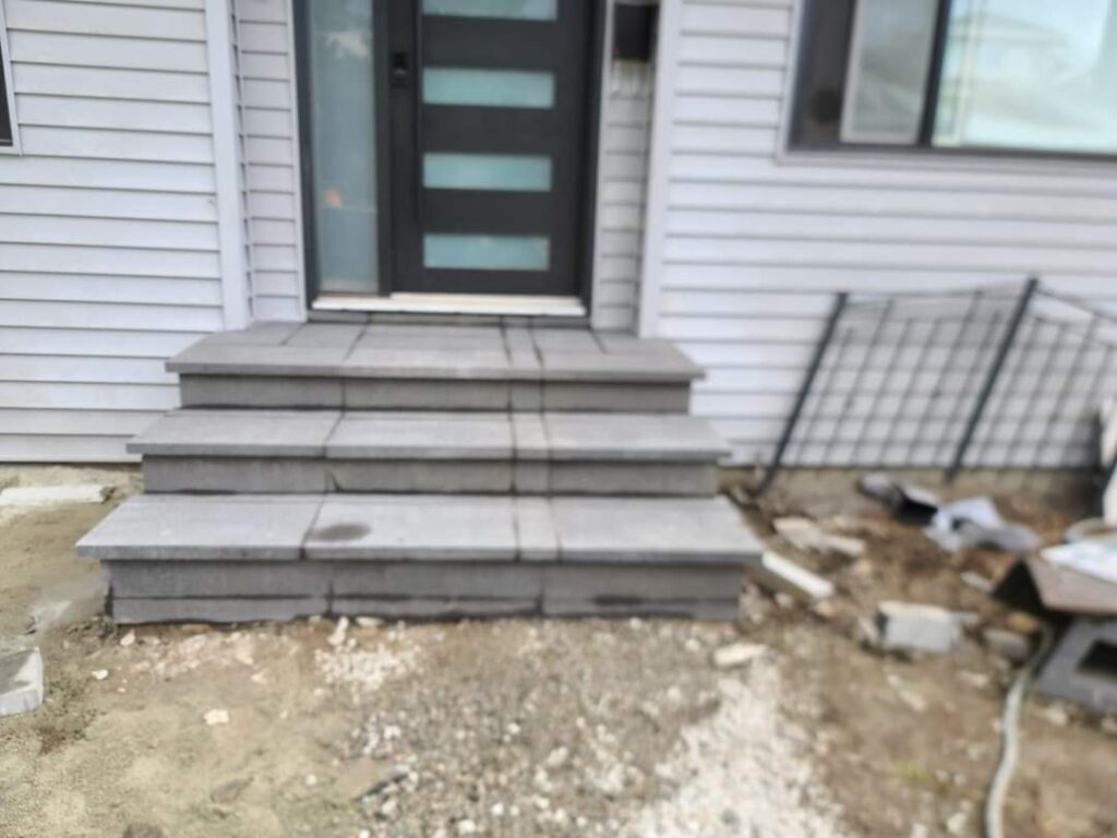 stone matrix stairs construction process